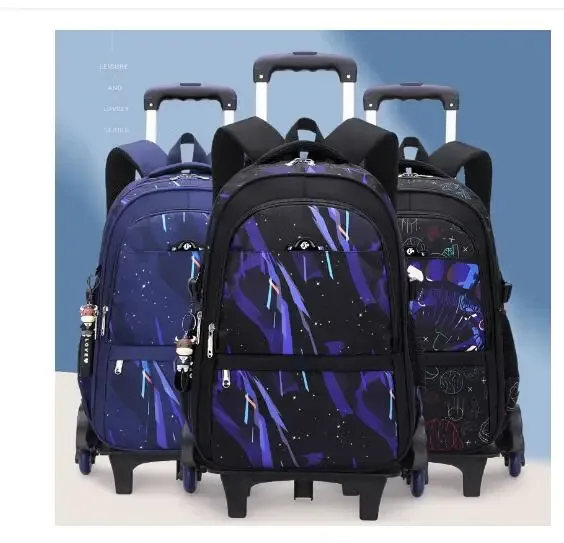 sac à dos à roulettes pour enfants, cartable d'école pour garçons avec roulettes, sac à bagages, sacs à roulettes pour l'école