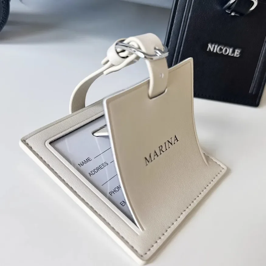 sac de voyage personnalisé avec nom imprimé à chaud, estampage à chaud en argent, étiquette de voyage de haute qualité, noms imprimés personnalisés, étiquettes de bagages