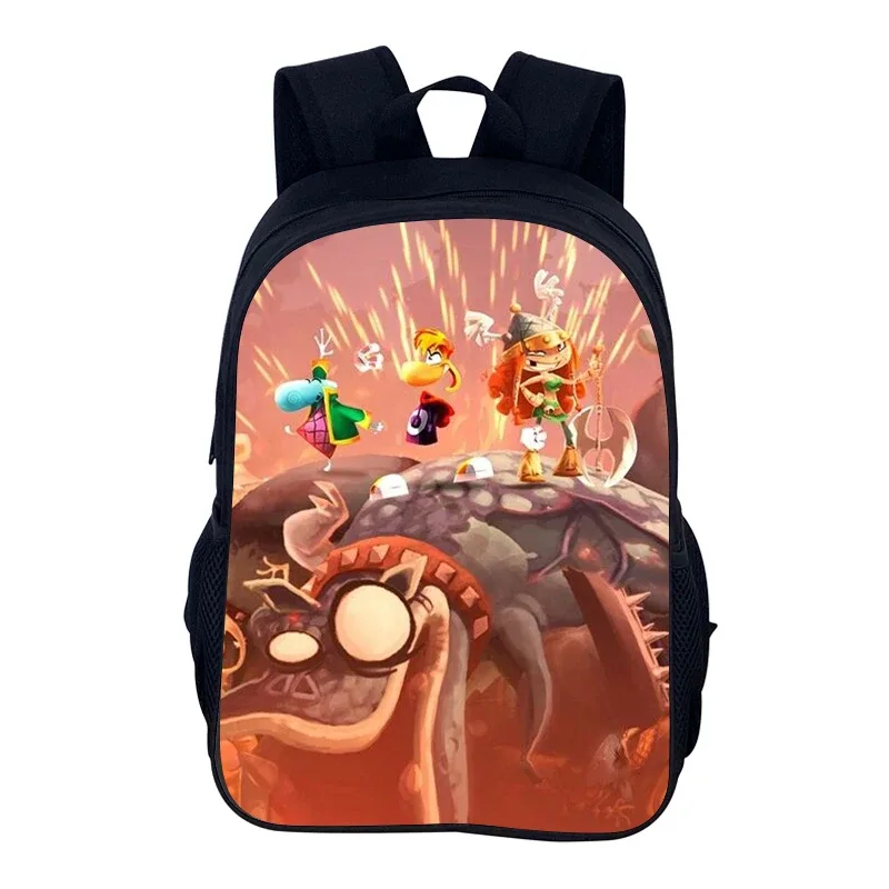 jeux de dessin animé rayman legends 2 pièces ensemble sac à dos cartable garçons filles camping sac à dos trousse à crayons sac à crayons boîte à crayons