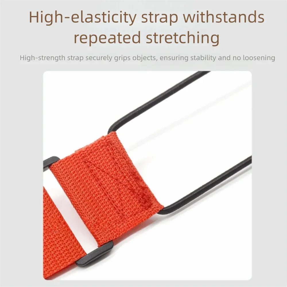 sangle fixation bagage tissu élastique multicouche anneau terminal usage voyage stabilité transport sac secondaire fixation