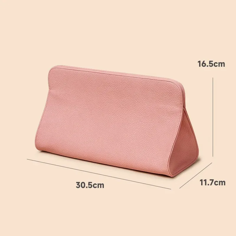 sac de rangement pour sèche-cheveux en cuir pu souple personnalisé, sac de voyage de grande capacité pour fer à friser, sac cosmétique de luxe pour femme