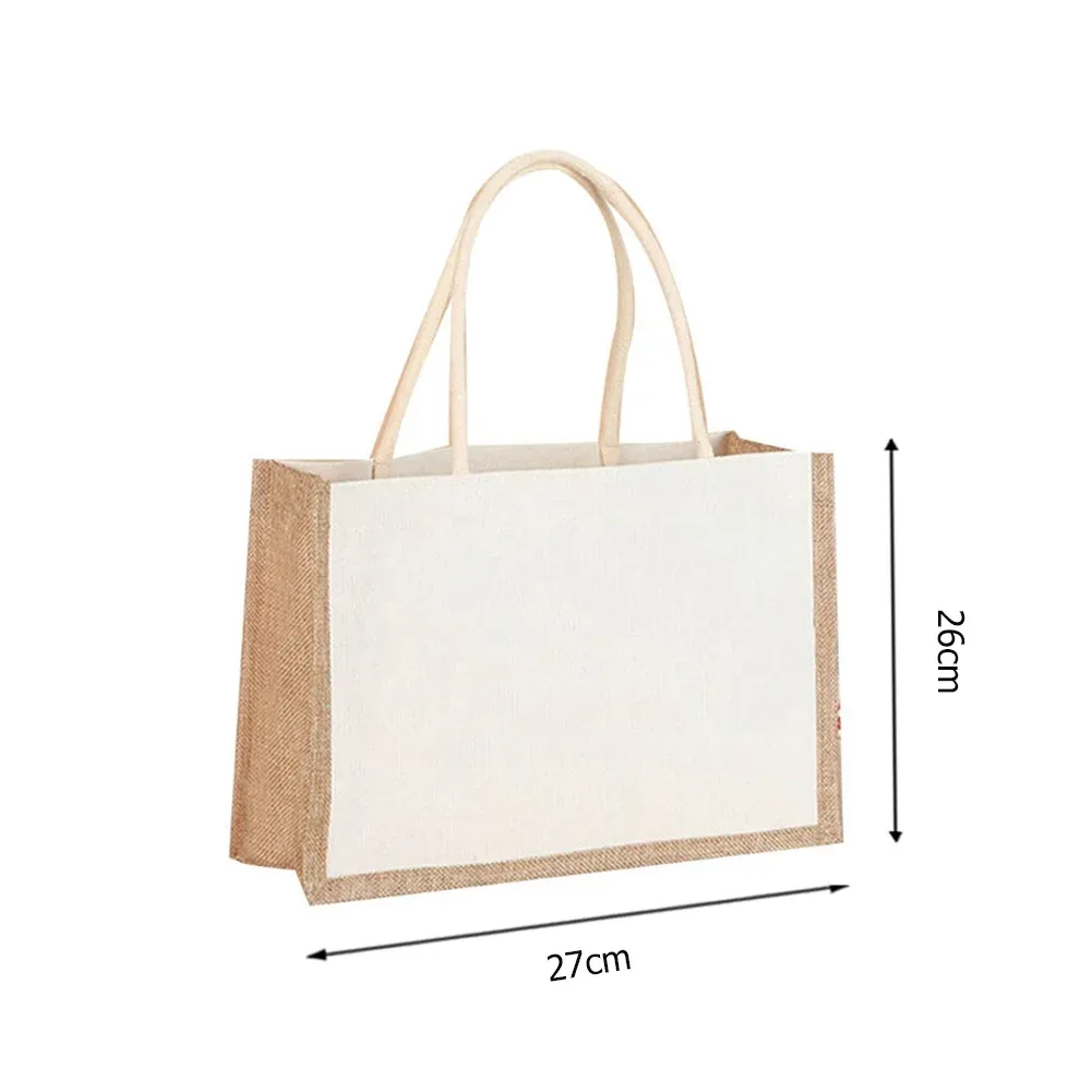 sac fourre-tout en toile de jute pour femme, sac à soupe grill, sac d'épicerie de grande capacité, sacs à provisions étanches et réutilisables, sac à main