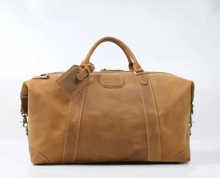 sac de voyage pour homme en cuir véritable crazy horse vintage, grand sac de voyage, sac de sport pour homme, sac de nuit, sac de week-end, grand modèle m110