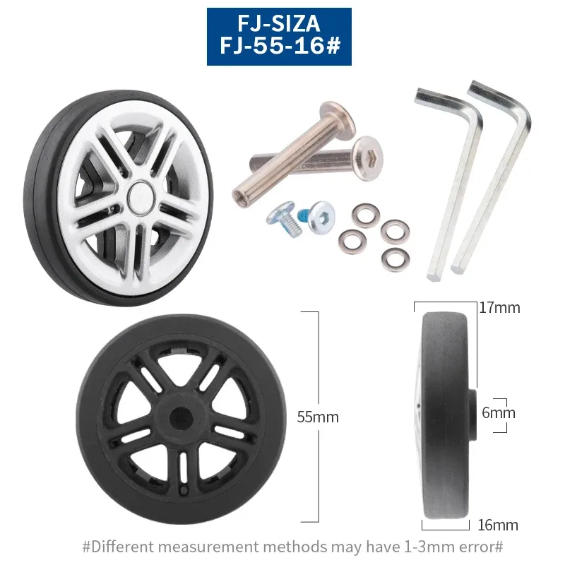 valise de remplacement universelle, accessoires de roue pratiques, roue d'avion, roue silencieuse, entretien et entretien des chocs