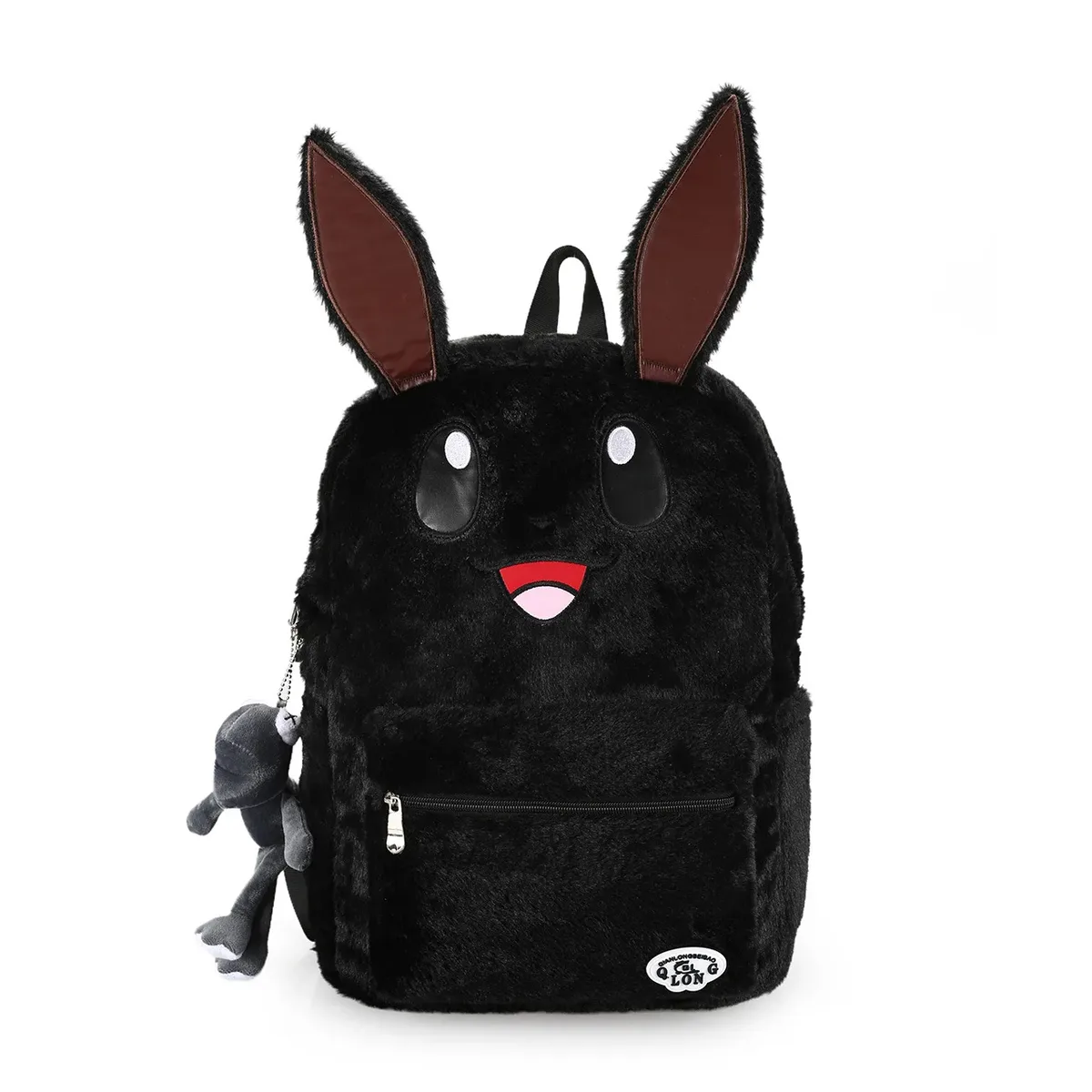 sac à dos en peluche grande capacité eevee dessin animé mignon pour étudiantes, sac à dos double épaule polyvalent et tendance pour l'école