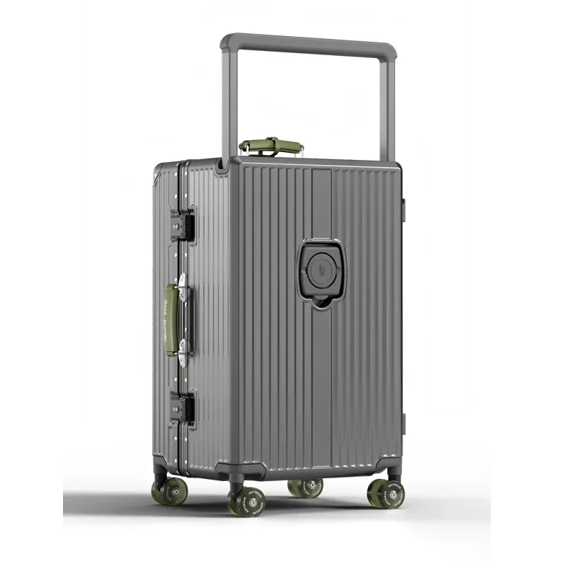 bunnyfly valise large poignée valise de voyage hommes 20 24 bagage à main femmes pc cadre en aluminium boîtier de chariot
