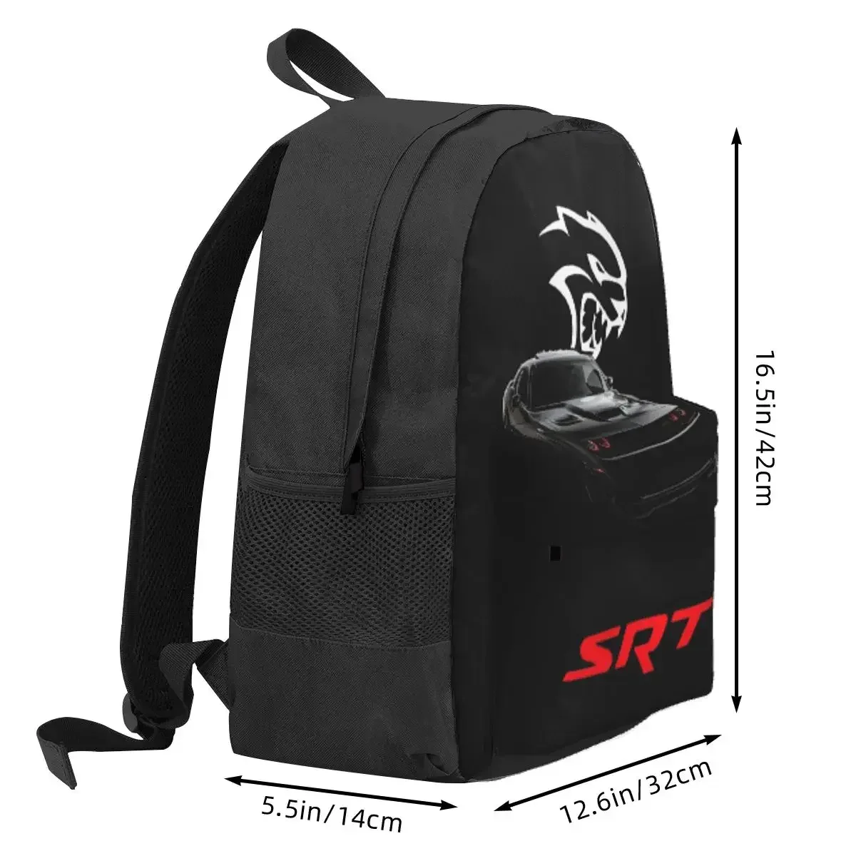 sac à dos d'étudiant srt hellcat demon dodge challenger, sac d'école, sac à dos de randonnée pour hommes et femmes, sac à bandoulière