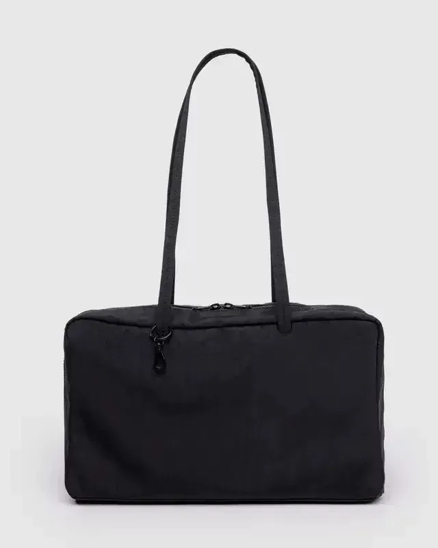 sac à bandoulière carré en nylon, sac à main en toile grande capacité, sac fourre-tout léger à fermeture éclair, sac de rangement pour les trajets quotidiens, les voyages, la gym, cadeau