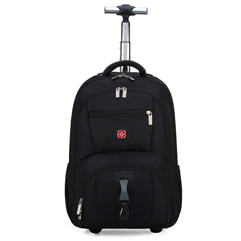 valise bagage roulettes oxford université noire compartiments ipad documents trolley sac dos rolling bagage