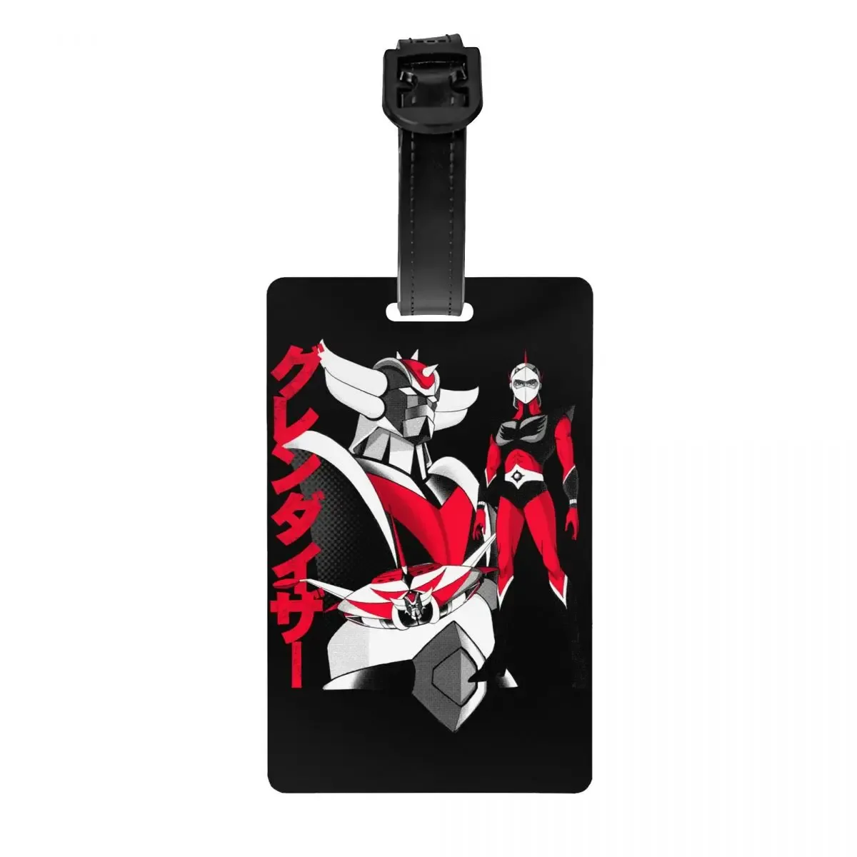 étiquettes à bagages personnalisées goldorak grendizer pour valises, mignonnes, anime ufo robot goldrake, couverture de confidentialité, carte d'identité