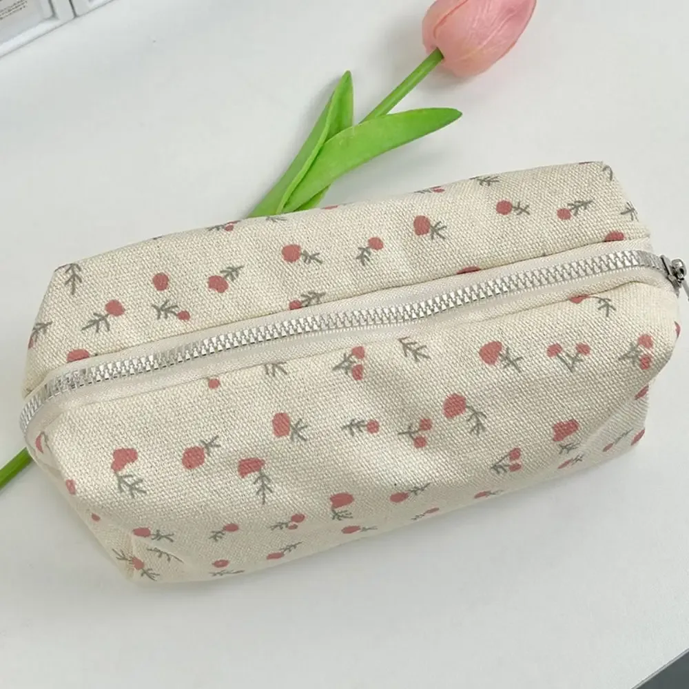 trousse à stylos à motif floral mignon, grande capacité, multifonctionnelle, organisateur de papeterie pour étudiants
