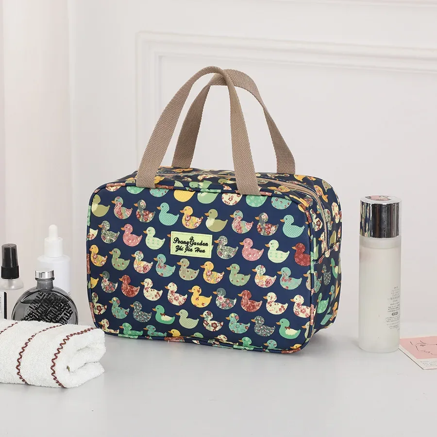 Grande trousse de toilette portable de grande capacité, étanche, pour le voyage et les activités de plein air, pour articles de toilette et de douche