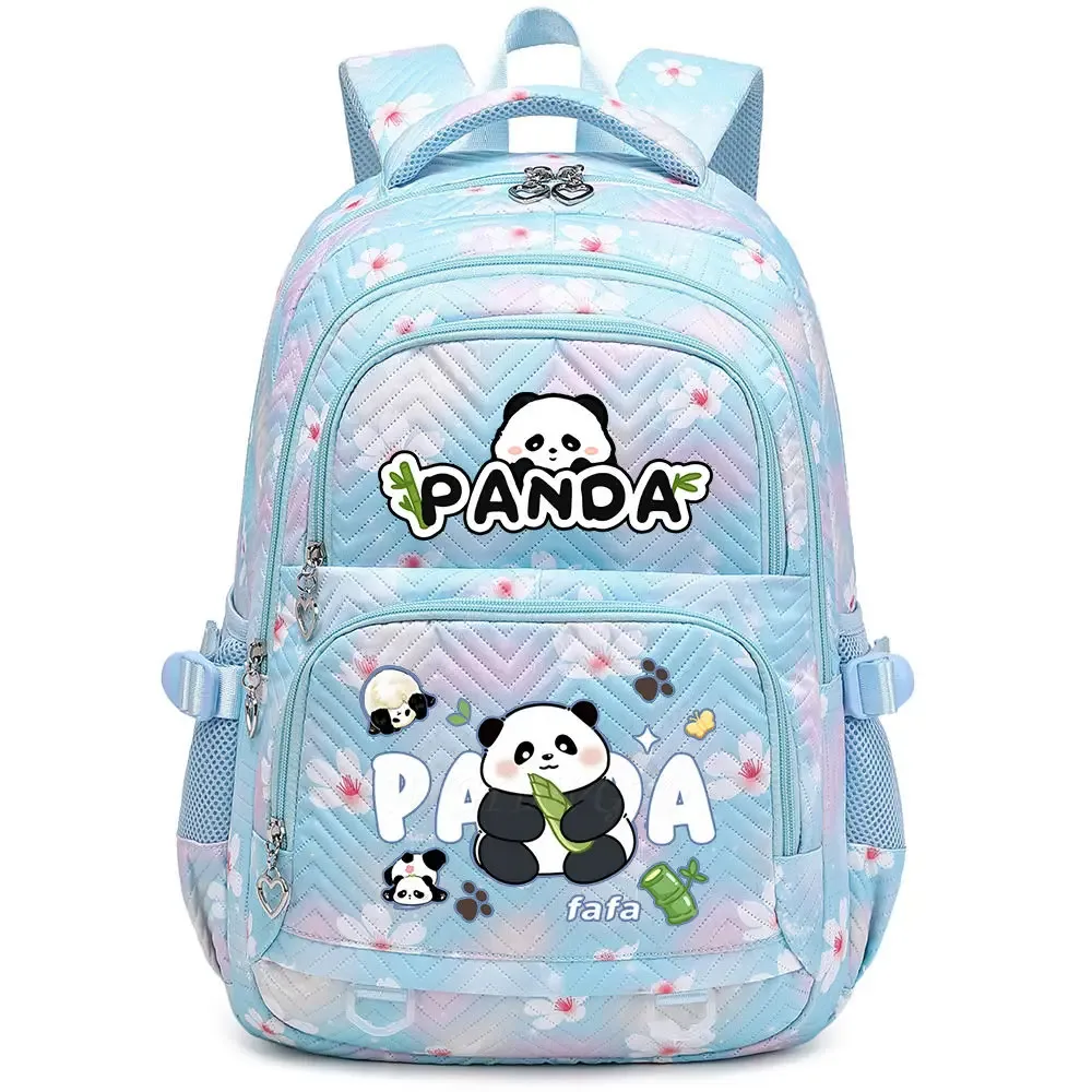 nouveau panda he hua sac à dos mignon dessin animé imprimé étudiant cartable mode garçons filles haute qualité grande capacité voyage sacs à dos