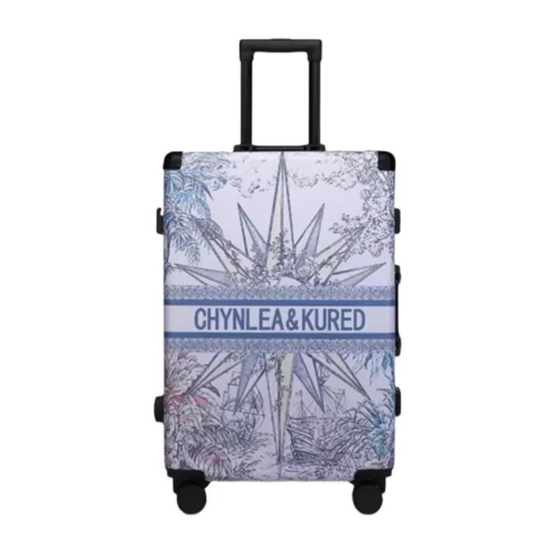 valise trolley de luxe à cadre en aluminium avec verrouillage par mot de passe – bagage roulant élégant pour hommes et femmes