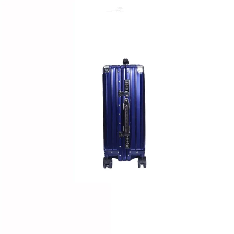 valise tout en alliage d'aluminium et de magnésium, boîtier de chariot à main, valises voyage en métal, bagage de cabine de voyage d'affaires 20 "24" 26 "29" pouces