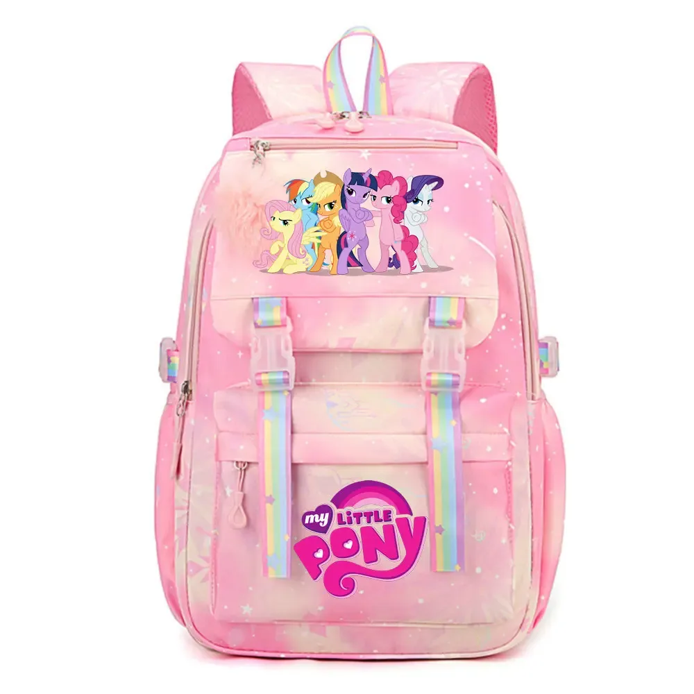 my little pony sac à dos imperméable de grande capacité pour femmes et filles, sac à dos léger pour l'école, sac à dos de voyage décontracté