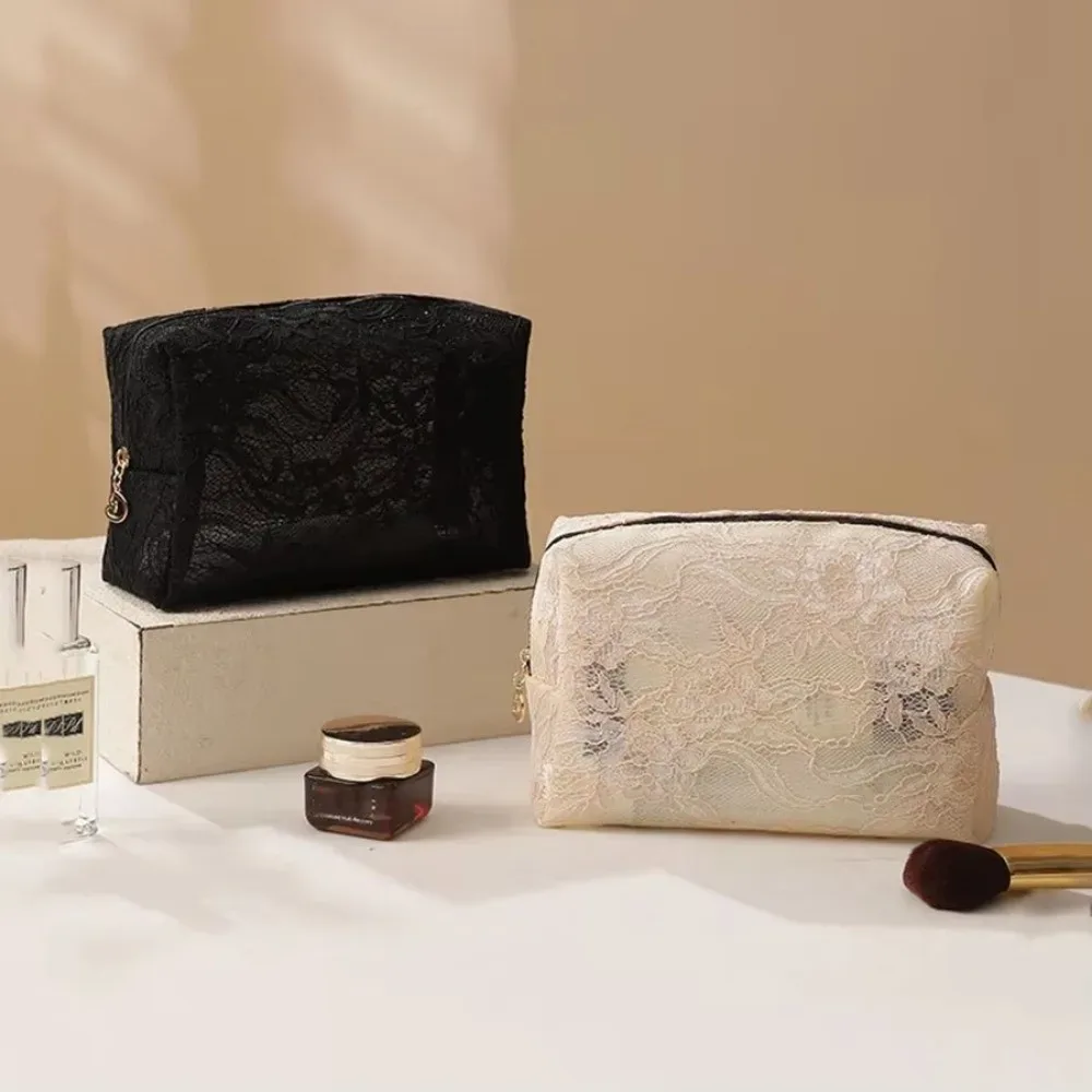 trousse de maquillage florale en dentelle 2026, grande capacité, imprimé floral, imperméable, sac de voyage et organisateur de rangement
