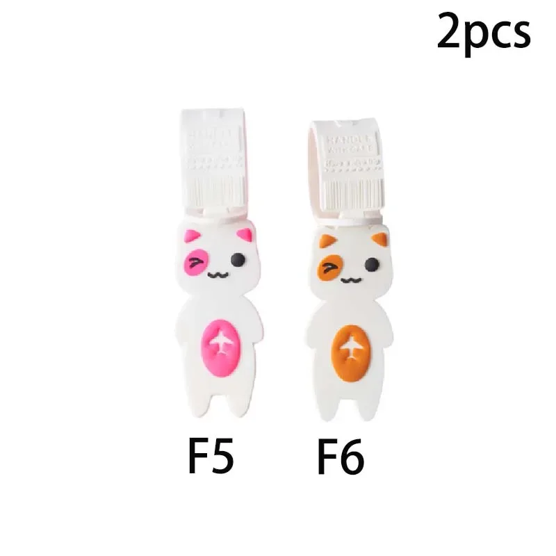 étiquette bagage pvc forme chat mignon motif chats avion couleurs variées voyage accessoires voyage polyvalentes