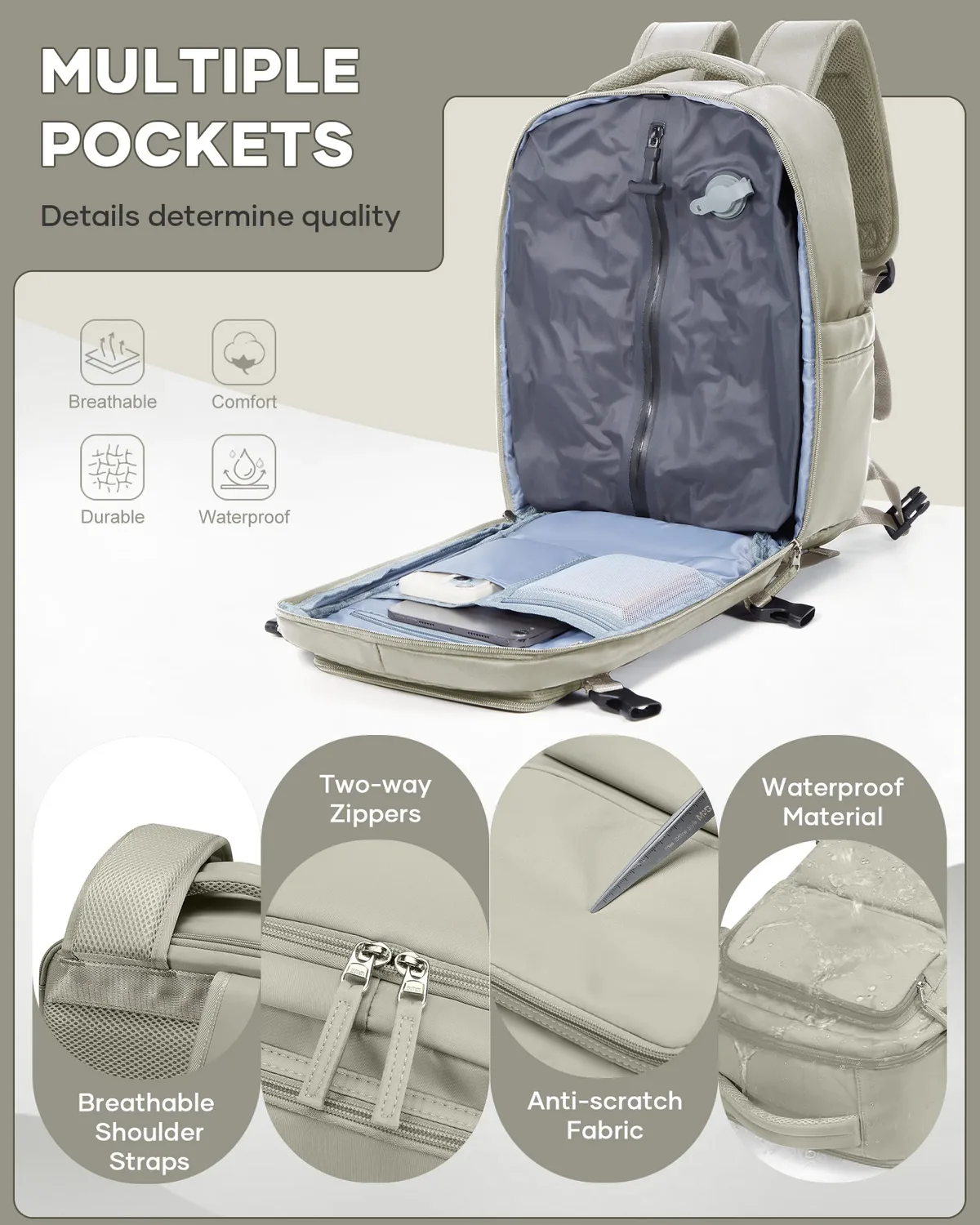 sac à dos sous vide, sac à dos ryanair 40x20x25 cm pour cabine, sac à main easyjet 45x36x20 cm, sac à dos pour ordinateur portable pour femmes/hommes
