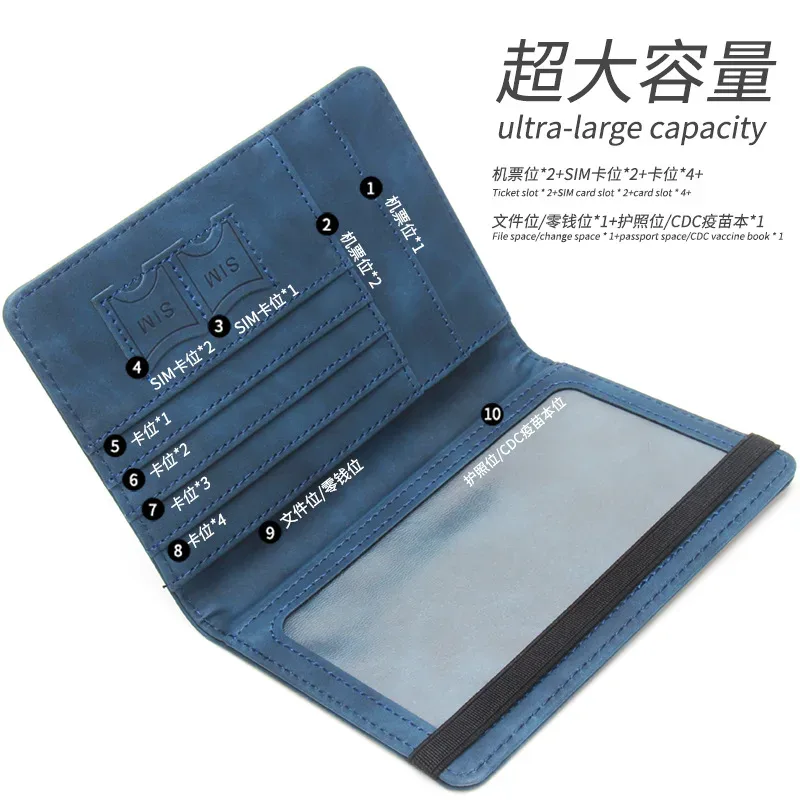 couverture de passeport australienne pour hommes et femmes, portefeuille de voyage rfid, étui pour cartes, organisateur de documents