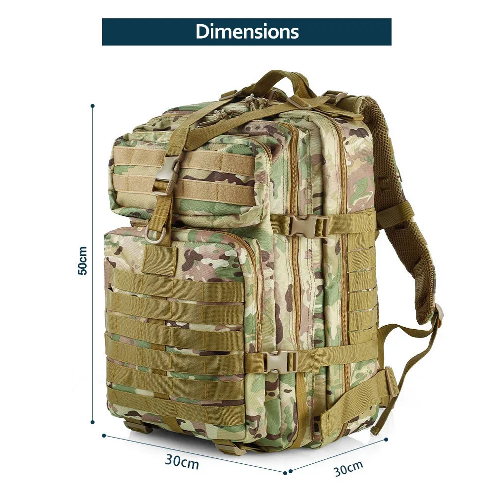 sac dos oxford université camouflage multicolore bandes marron vert taille grande capacité voyage sport