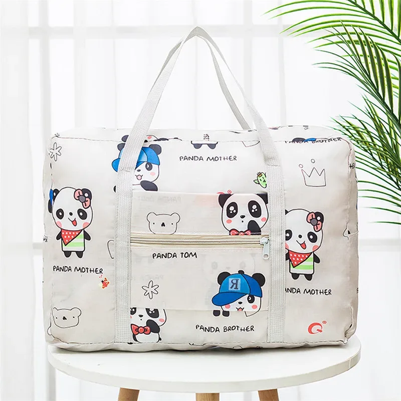 oxford-sac de dehors pliable pour femme, fourre-tout de voyage, valise portable, grande sacoche de rangement de vêtements