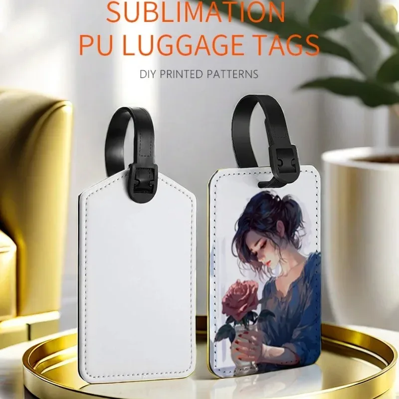 étiquettes de bagage en cuir avec photo personnalisée, étiquettes de carte d'embarquement, signes à motifs colorés personnalisés, un cadeau pour la famille des amis