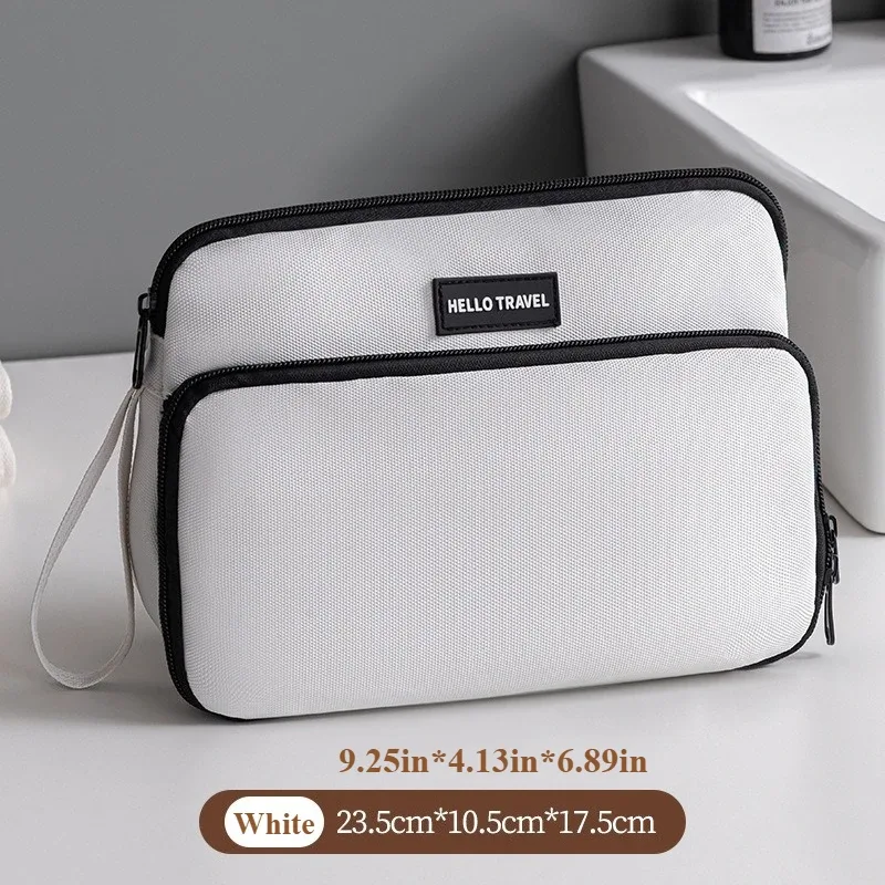 nouvelle trousse de toilette homme 2026 pour voyage d'affaires, imperméable, grande capacité, portable, double couche, organisateur cosmétique pour voyage, gym et usage quotidien