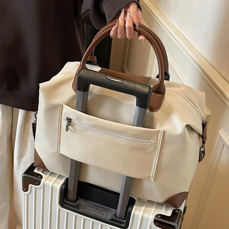 grand sac de voyage avec compartiment sec/humide, idéal pour la gym, le yoga, les week-ends, les séjours d'une nuit, bagage cabine avec compartiment à chaussures, sac à bandoulière
