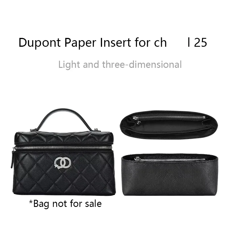 insert de sac organisateur imperméable pour sac cosmétique 25b star lp, support de sac en papier dupont, accessoires pour sac