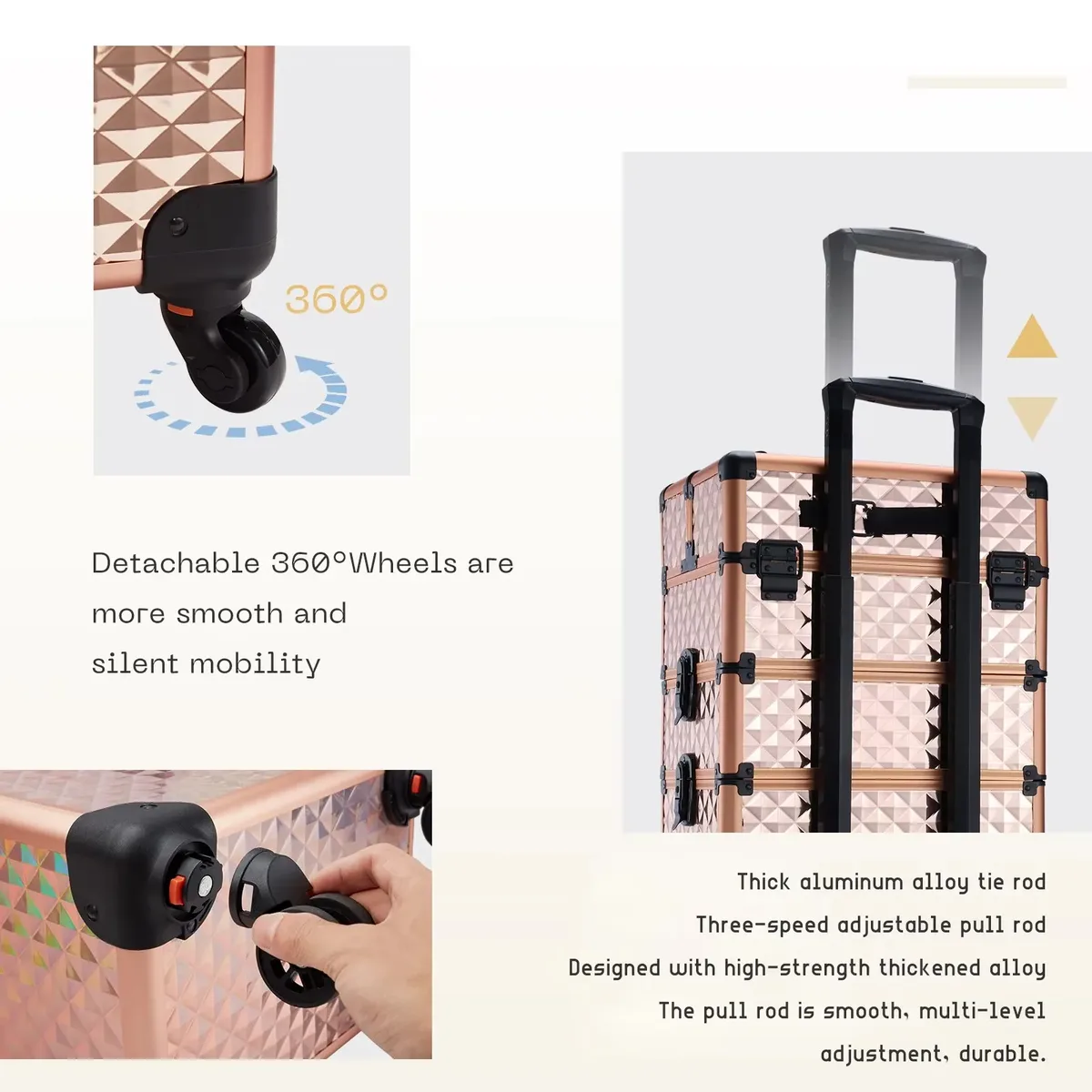 valise à roulettes pour maquillage