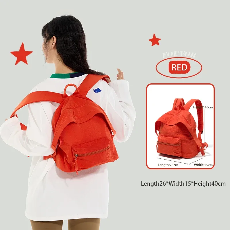 sac à dos fouvor 2026 nouveau pour jeunes avec poche cachée zippée, compartiments intérieurs, petit sac de cabine pour avion, sac de banlieue 3059-04