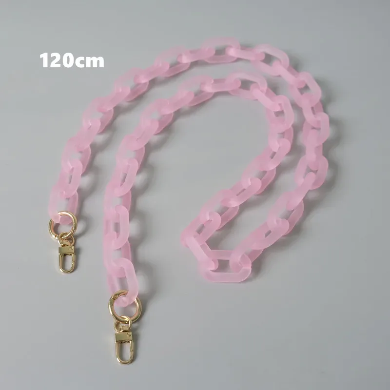 accessoires de sac à bandoulière en acrylique pour femmes, pièces détachables, chaîne de remplacement, bonbons, mignon, sangle mate, chaîne de poignée d'épaule, nouvelle mode
