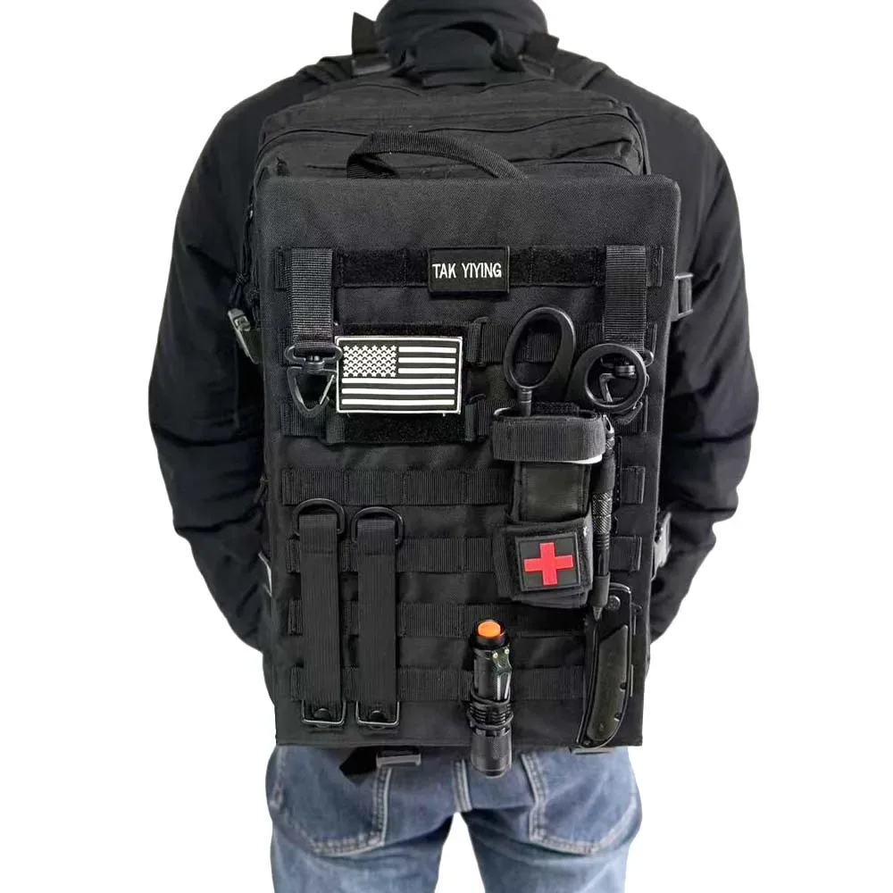 organisateur de rangement tactique extérieur suspendu multifonctionnel, plaque d'extension réglable pour sac à dos, accessoires