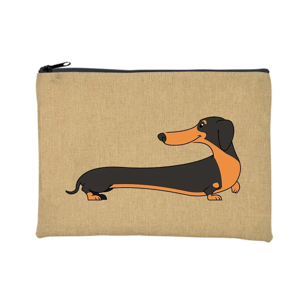 trousse de toilette voyage pochette maquillage jambes courtes mais grande attitude teckel chien imprimer trousse de maquillage voyage organisateur de toilette sacs à cosmétiques pour femmes pochette à fermeture éclair
