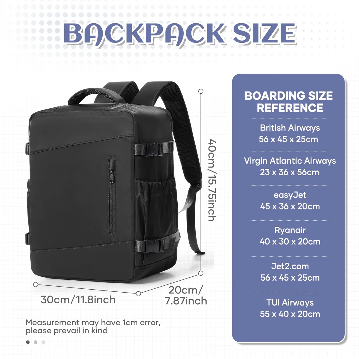 sacs de cabine ryanair 40x30x20, sac à dos de voyage sous siège, sac à dos professionnel, sac à dos décontracté pour l'extérieur, sac à dos pour ordinateur portable pour homme