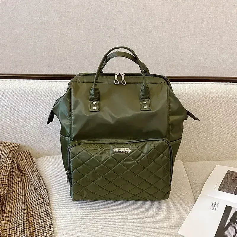 valise oxford université noire motif géométrique poignées latérales sac dos femme voyage grande capacité