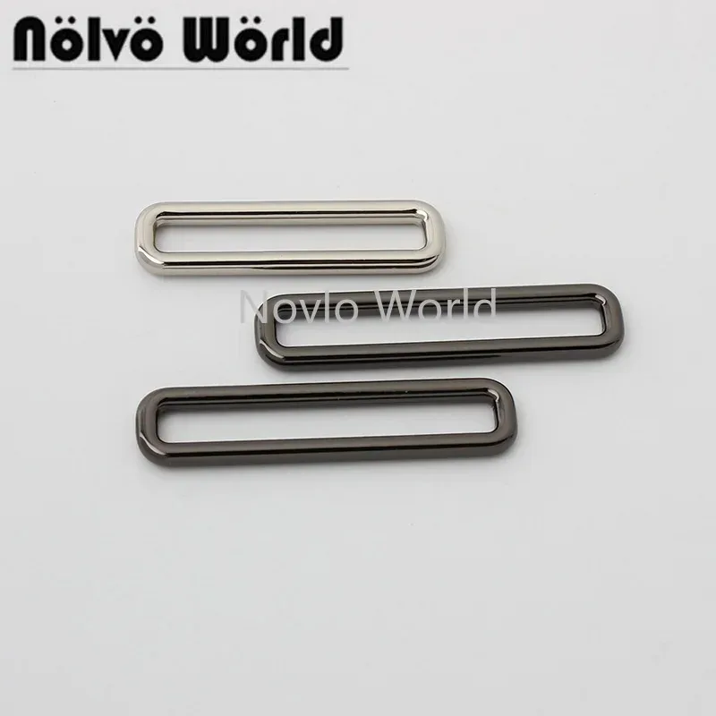 Boucle carrée longue en alliage moulé sous pression, ligne 3.0mm, 12x38mm, 12x45mm, pour valise de styliste, connecteur de bagages, nouvelle collection 2021, 10-50 pièces