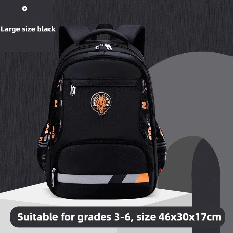sac à dos d'école pour garçons de grande capacité, léger et respirant, pour collège élémentaire, nouveau design de sac à dos décontracté pour enfants