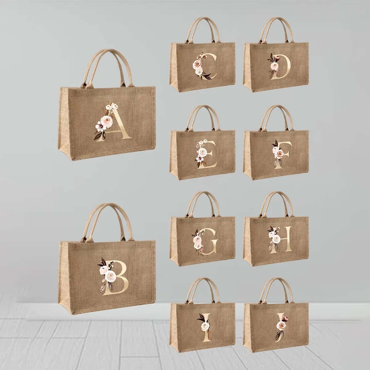 nouveau sac à main élégant en lin à motif lettres dorées, sac à main portable multifonctionnel, sac en lin, sac à main simple grande capacité, sac de rangement décontracté portable, sac de courses multifonctionnel, nouveau design, grande capacité, parfait pour le shopping