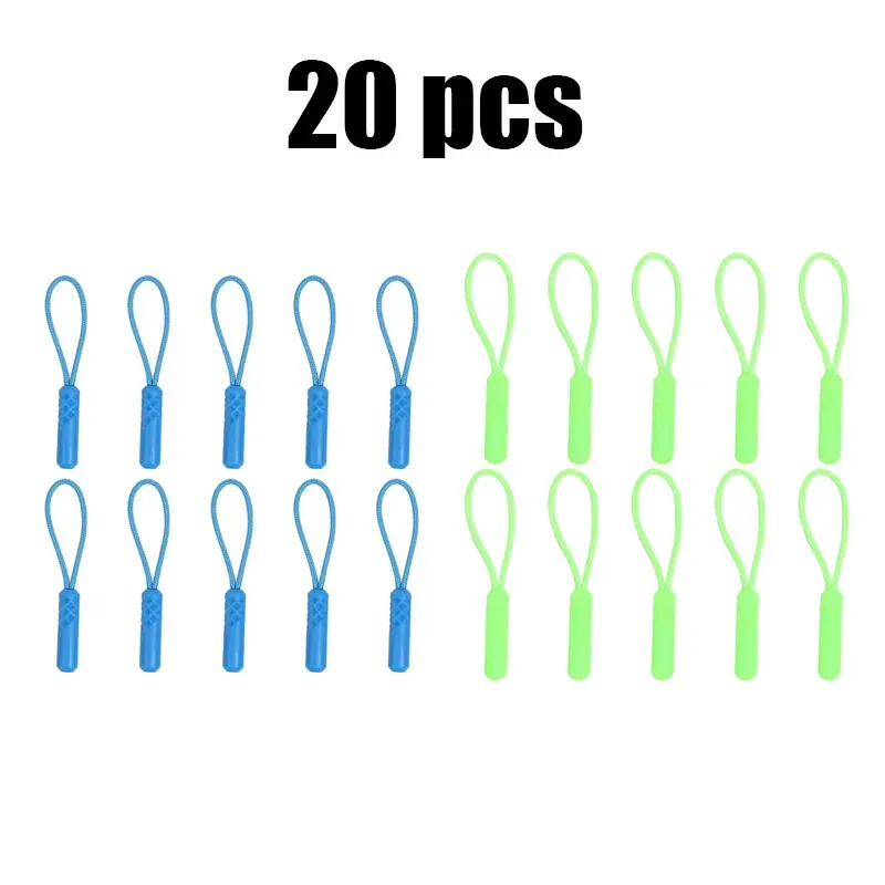 10/20 pièces tiroir de fermeture éclair, embout de remplacement pour cordon, clip de fixation pour boucle cassée, languette de fermeture éclair pour sac de voyage, valise, tente, sac à dos