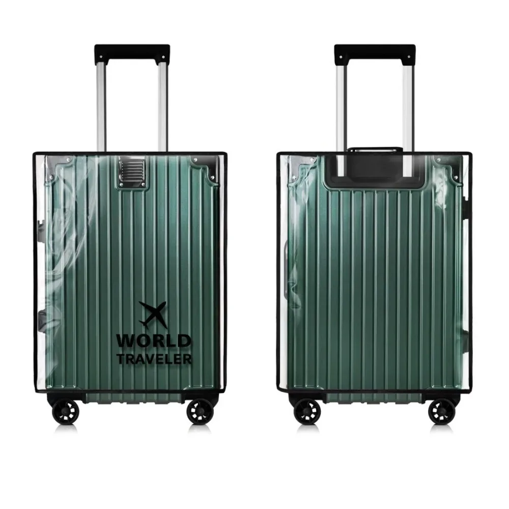 housse de protection transparente en pvc pour bagages, accessoires de voyage, housses de rangement imperméables, housses de valise durables et anti-poussière