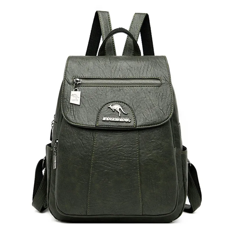 sacs à dos en cuir pour femmes, sac à dos vintage de bonne qualité pour filles, sac d'école de voyage, nouvelle collection 2024