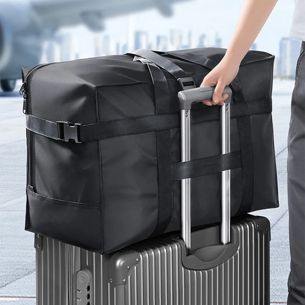 sac de rangement surdimensionné en toile robuste, idéal pour les déménagements, les voyages, le camping, les étudiants, et le rangement d'objets volumineux