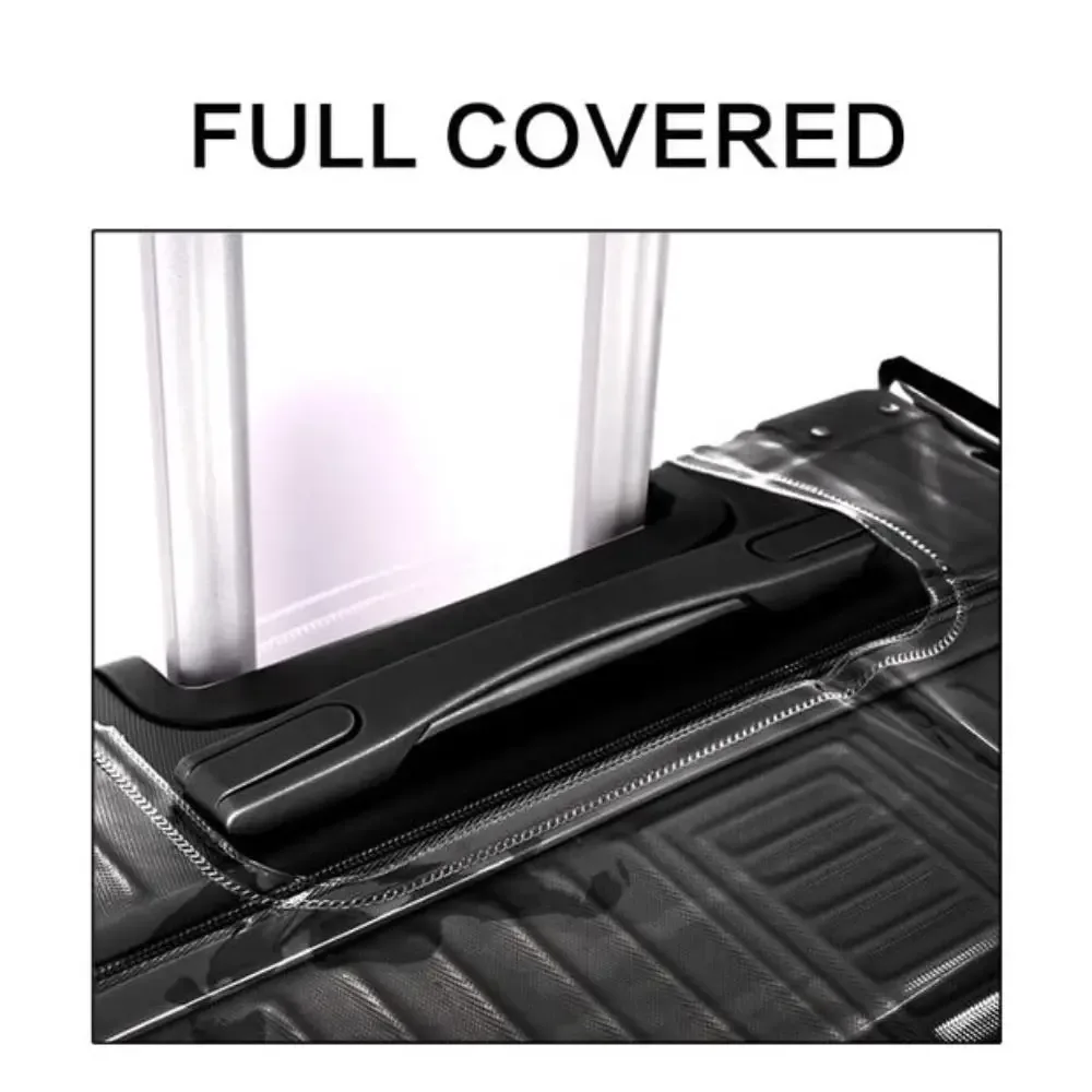 housse de protection transparente en pvc pour bagages, imperméable et anti-poussière, accessoires de voyage, protège-valises