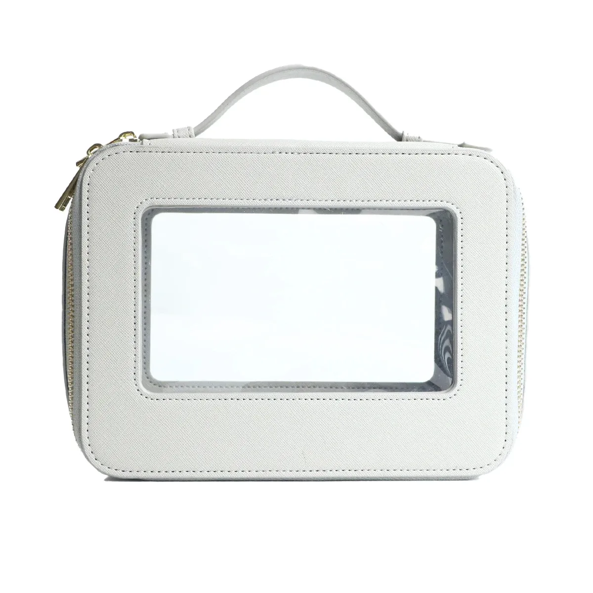pochette à maquillage personnalisée en cuir, sac de rangement pour pinceaux de maquillage imperméable, sac de rangement portable en pvc pour soins de la peau, trousse de toilette
