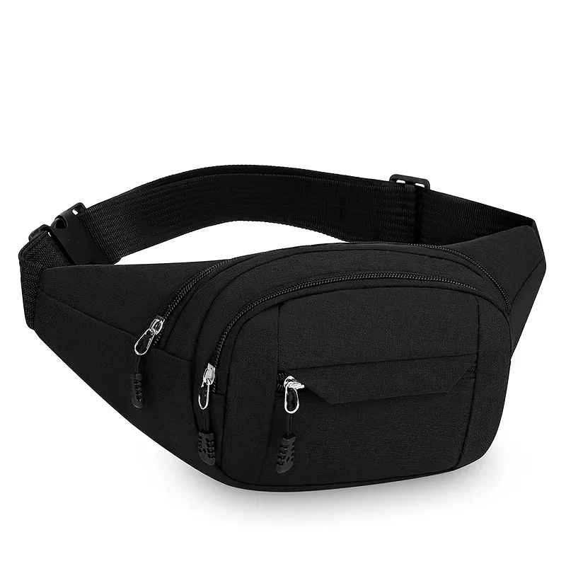 sac à bandoulière réglable, 1 pièce, design multi-poches, sac de taille pour sports de plein air, sac de voyage multifonctionnel