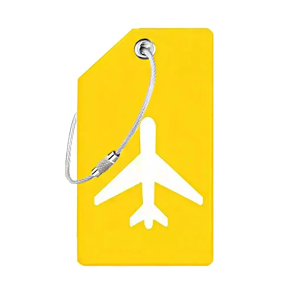 étiquettes de bagage de voyage réutilisables, valise attro, bagage de vacances, identification d'avion avec cordes, identification du sac, infraction