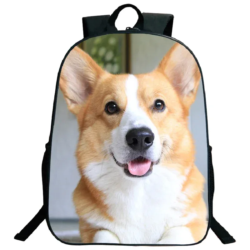 sac à dos imprimé de troupeau des contribuables allemands, grande capacité, sacs d'école pour garçons et filles, sac à dos mignon pour chien corgi husky, sac de voyage étanche, cartable