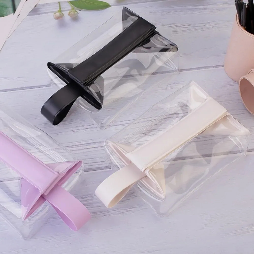 trousses de toilette transparentes avec fermeture magnétique, trousse de maquillage anti-fuite, pochette cosmétique en pvc de grande capacité pour femmes et hommes, voyage